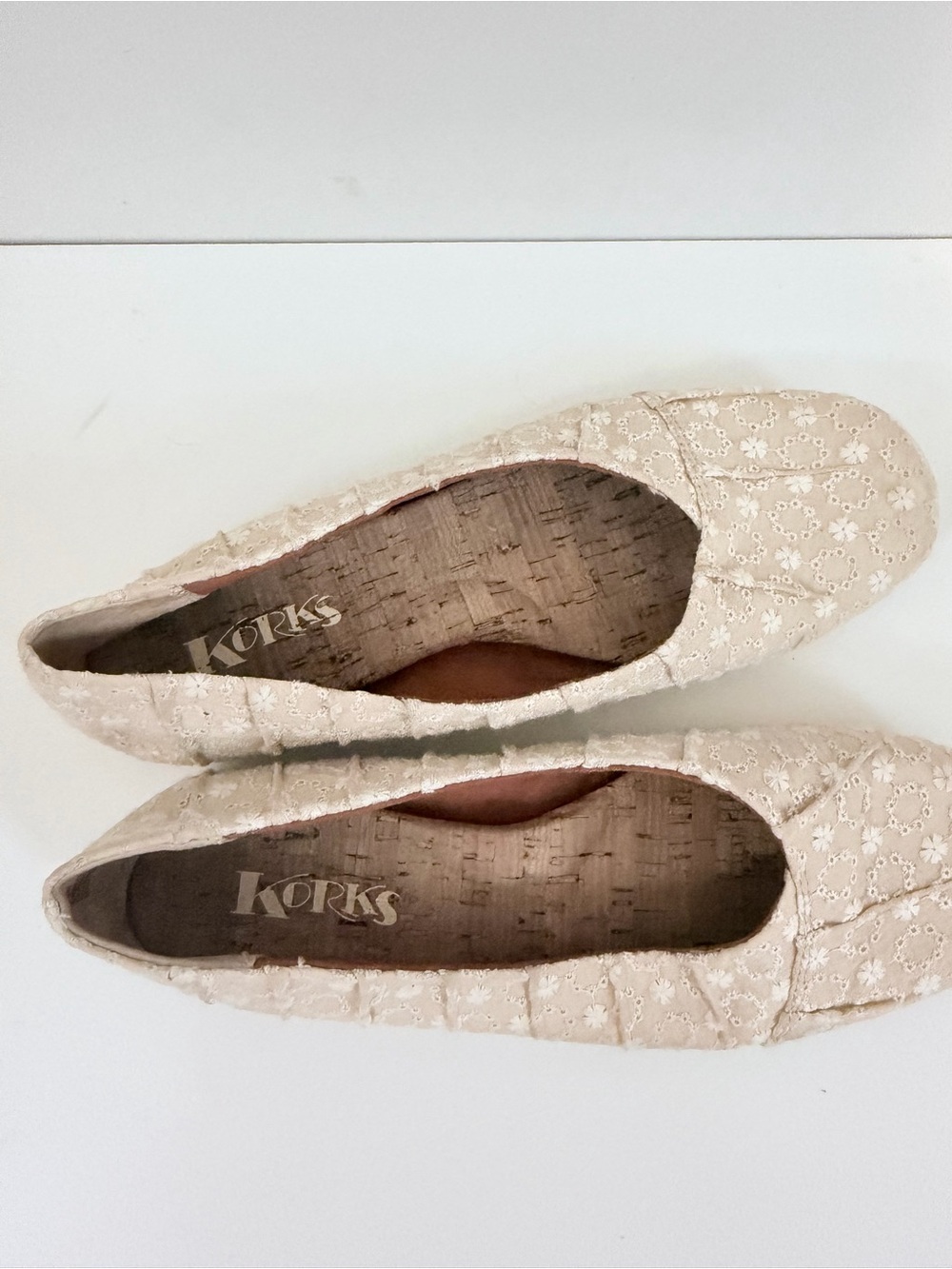Korks fabric flats sz 9.5 - Picture 3 of 9